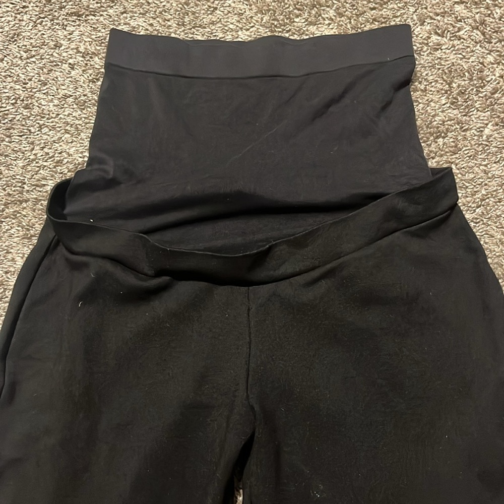 Seraphine Black Over‎ the Bump Straight Leg Slim Trousers Size 4 - Picture 4 of 7